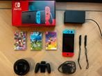 Nintendo Switch (2021) Rood/Blauw + Games en Accesoires, Spelcomputers en Games, Games | Nintendo Switch, Online, Overige genres