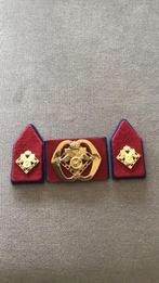 Baretembleem en Kraagspiegels BEVO, Verzamelen, Militaria | Algemeen, Ophalen of Verzenden, Landmacht, Nederland, Embleem of Badge