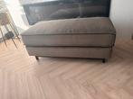 Poef taupe, Huis en Inrichting, Banken | Voetenbanken en Poefen, Ophalen, 100 tot 125 cm, Zo goed als nieuw, Rechthoekig