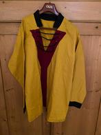 Carnaval 2 kielen geel gedecoreerd XL vallen groot met broek, Carnaval, Maat 56/58 (XL), Ophalen of Verzenden, Kleding