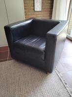 Cret@ leren fauteuil, Ophalen, Gebruikt, 75 tot 100 cm, Klassiek strak ontwerp