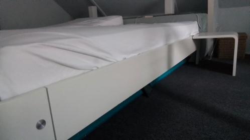 Auping auronde  eenpersoons, Huis en Inrichting, Slaapkamer | Bedden, Gebruikt, Eenpersoons, 90 cm, 200 cm, Hout, Wit, Ophalen
