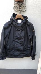 Donkerblauw Jack van Moncler, mooi apart model maat L/40, Kleding | Dames, Blauw, Maat 42/44 (L), Zo goed als nieuw, Moncler