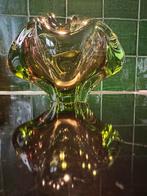Asbak Murano glas vintage en zwaar uitgevoerd, Ophalen of Verzenden