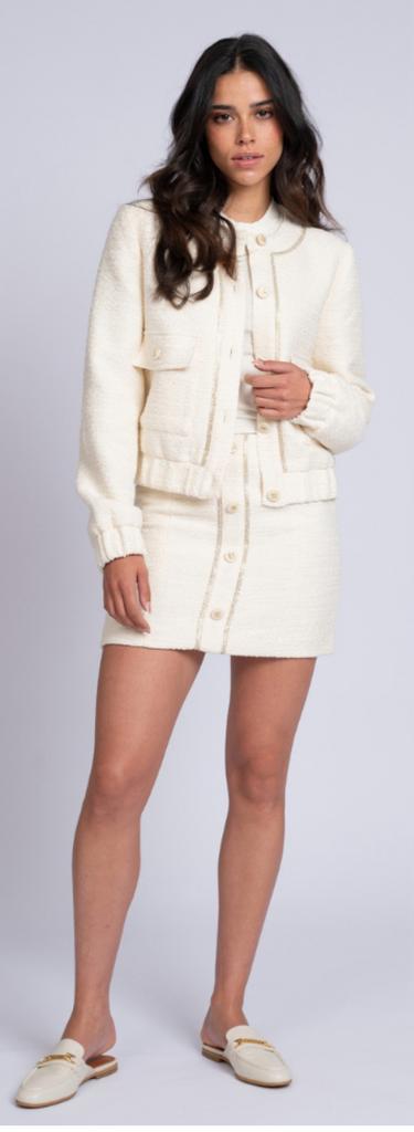 Nikkie Ilesa skirt met bomber jacket maat 32 met strass, Kleding | Dames, Jasjes, Kostuums en Pakken, Zo goed als nieuw, Kostuum of Pak