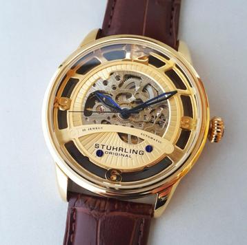 Stührling Original Automatic Golden Bridge Skeleton Nieuw beschikbaar voor biedingen