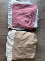 Twee nunki lakens 60 x 120, Kinderen en Baby's, Kinderkamer | Beddengoed, Ophalen of Verzenden, Zo goed als nieuw, Wit, Jongetje of Meisje