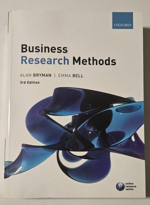 Business research methods | 9780199583409 | Emma Bell, Boeken, Studieboeken en Cursussen, Nieuw, WO, Alpha, Ophalen of Verzenden