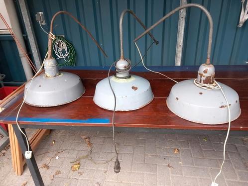 Vintage industrielampen, Huis en Inrichting, Lampen | Wandlampen, Gebruikt, Ophalen