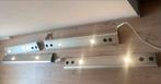 4x Zilverkleurige HACO verlichtingsunits., Huis en Inrichting, Ophalen, Halogeen, Gebruikt, Metaal of Aluminium