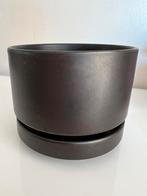 Vintage Groot Arabia Bloempot Schotel R. Lindh Bruin Ø16,5, Tuin en Terras, Bloempotten, Rond, Ophalen of Verzenden, Zo goed als nieuw