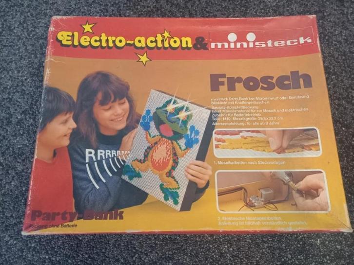 * Ministeck Electro-action Frosch nr. 075 vintage, 80's *, Hobby en Vrije tijd, Ministeck, Zo goed als nieuw, Box-set, Verzenden