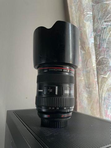 Canon EF 24-70mm F2.8 L USM lens + zonnekap beschikbaar voor biedingen
