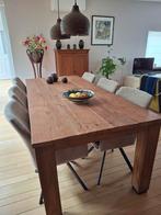 massieve teakhouten eettafel, Huis en Inrichting, Ophalen, Gebruikt, 200 cm of meer, 50 tot 100 cm