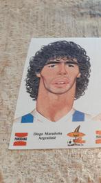 1986 Maradona Argentinië Sticker kaart, Ophalen of Verzenden, Zo goed als nieuw, Buitenlandse clubs, Poster, Plaatje of Sticker