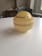 Plafondlamp bol glas art deco, Ophalen of Verzenden, Zo goed als nieuw