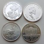 4 X 1 Ounce Bullion Zilver, Postzegels en Munten, Edelmetalen en Baren, Verzenden, Zilver