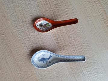Chinese porseleinen rijstlepels beschikbaar voor biedingen