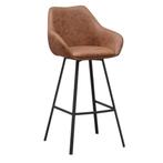 MN Home Basel Barkruk, 5 krukken of meer, 60 tot 90 cm, Nieuw, Met voetsteun