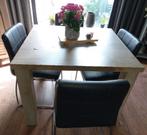 4 eetkamer stoelen met kunstleer, Ophalen, Gebruikt
