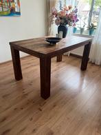 Eikenhouten tafel, 100 tot 150 cm, Eikenhout, Zo goed als nieuw, Vijf personen of meer