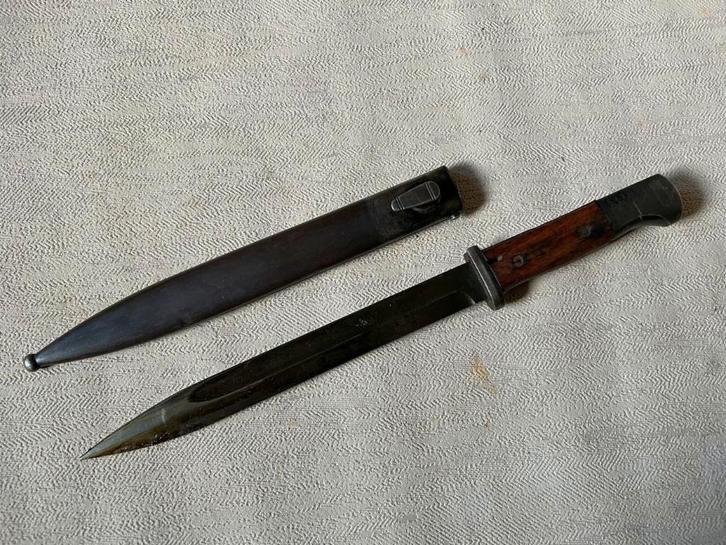 wo2 - k98 bajonet met schede - mauser k98, Verzamelen, Militaria | Tweede Wereldoorlog, Landmacht, Mes of Dolk, Duitsland, Ophalen of Verzenden