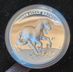 3x 2 oz Perth Mint Brumby 2020, 2021, 2022 proof high relief, Postzegels en Munten, Edelmetalen en Baren, Ophalen of Verzenden