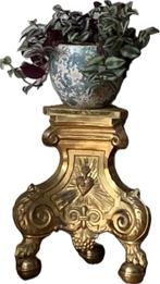 Antiek Verguld Altaar Console Pedestal 19e Eeuw Heilig Hart, Antiek en Kunst, Ophalen
