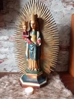 Antiek heel oud Maria beeld met Jezus, Antiek en Kunst, Antiek | Religie, Ophalen of Verzenden