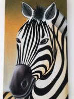 Zebra canvas lijst schilderij kinderkamer jungle dierentuin, Kinderen en Baby's, Kinderkamer | Inrichting en Decoratie, Ophalen
