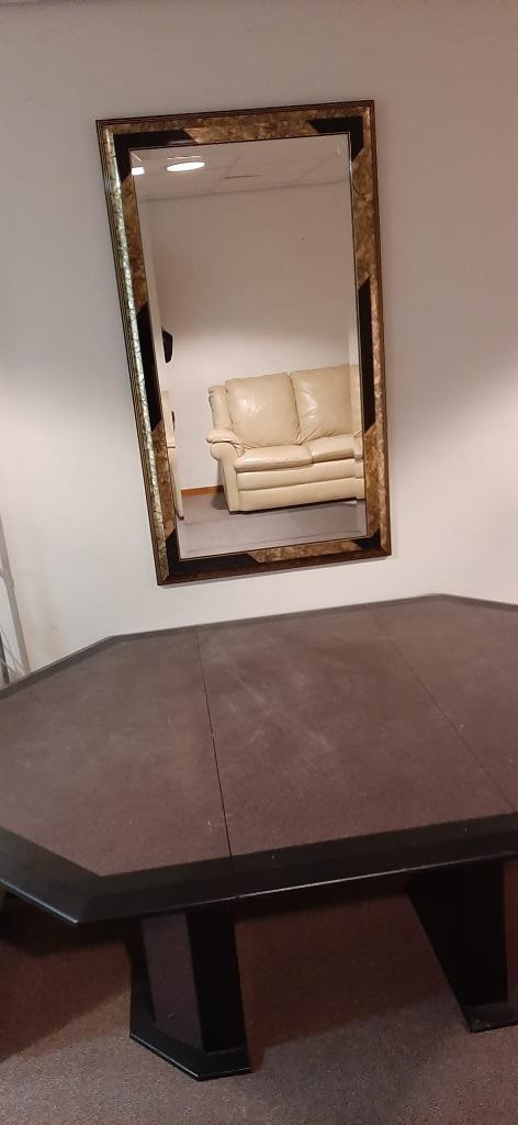 Spiegel Groot  en wat kleiner Zwart/Goud, Huis en Inrichting, Woonaccessoires | Spiegels, Zo goed als nieuw, 50 tot 75 cm, 100 tot 150 cm