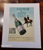 Reclameposter 1954 van wijn uit Saumur, Ophalen of Verzenden, Reclamebord