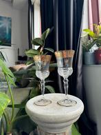 Royal Crystal Rock glasservies Aurea gouden band, Verzenden, Zo goed als nieuw, Rond, Minder dan 25 cm