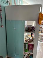 Smastad hoogslaper, kast & bureau, Huis en Inrichting, Ophalen, 90 cm, Eenpersoons, Wit