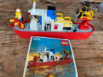 Lego 4025 Brandweerboot uit 1982 - Vintage! beschikbaar voor biedingen