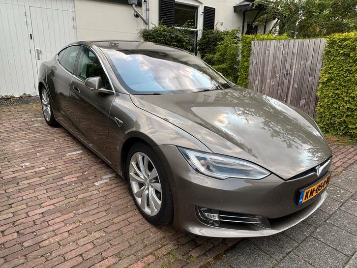 Tesla Model S 90D 2016 Titanium metallic, Auto's, Tesla, Particulier, Model S, 4x4, ABS, Achteruitrijcamera, Adaptieve lichten