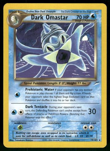 Dark Omastar 19/105 - Neo Destiny beschikbaar voor biedingen