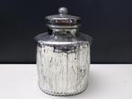 Decoratie voorraadpot snoeppot zilver-look glas, Huis en Inrichting, Woonaccessoires | Overige, Ophalen, Zo goed als nieuw