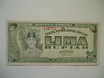 605. Indonesia, 5 rupiah 1947 Soekarno., Postzegels en Munten, Los biljet, Zuidoost-Azië, Verzenden