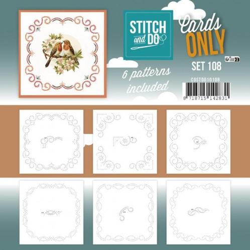 Stitch and Do Cards only 108 met 6 verschillende oplegkaartj, Hobby en Vrije tijd, Kaarten | Zelf maken, Nieuw, Blanco kaart of Basiskaart