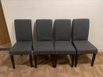 4 Bergmund ikea grijze eetkamerstoelen, Huis en Inrichting, Ophalen, Gebruikt, Vier, Stof