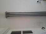 2 design radiatoren metal kleurig, Doe-het-zelf en Verbouw, Verwarming en Radiatoren, Ophalen, Gebruikt, Radiator, Minder dan 60 cm