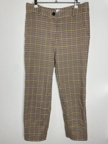 Co’Couture geel geruite pantalon high waist maat M beschikbaar voor biedingen