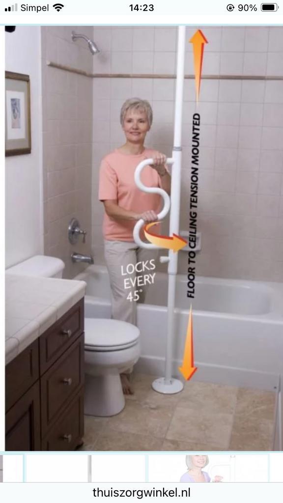 Grijppaal - Sta op hulp, merk Stander, Diversen, Verpleegmiddelen, Zo goed als nieuw, Ophalen