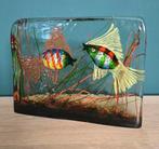 Murano glazen aquarium met vissen, 18 cm hoog, 5,5 kg, Ophalen of Verzenden