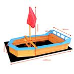 Zandbak "Boot" | 150 x 78 x 100 cm, Kinderen en Baby's, Nieuw, Verzenden