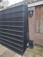 Zwart Dubbelstaafmat Hekwerk 60m - 2m Hoog Compleet, Tuin en Terras, Ophalen, Nieuw, IJzer, Dubbelstaafmat hekwerk