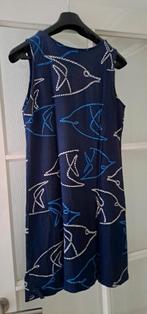 Nanso Blauw wit zomerjurkje( M) zacht katoen, Maat 38/40 (M), Blauw, Ophalen of Verzenden, Zo goed als nieuw
