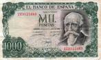 Bankbiljet:  SPANJE  -  1000 pesetas  (1971), Postzegels en Munten, Bankbiljetten | Europa | Niet-Eurobiljetten, Verzenden, Overige landen