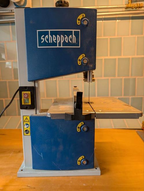Scheppach HBS20 Lintzaag, Doe-het-zelf en Verbouw, Gereedschap | Zaagmachines, Gebruikt, Lintzaag, Minder dan 600 watt, 30 tot 70 mm